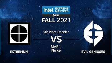 CS:GO - EXTREMUM vs. Evil Geniuses [Nuke] Map 1 - IEM Fall 2021 - 5th Place Decider - NA