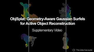 Famous ObjSplat: Geometry-Aware Gaussian Surfelsfor Active Object Reconstruction Wealth