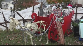 Oakville home decorated for Halloween in 'Creepy Christmas' theme