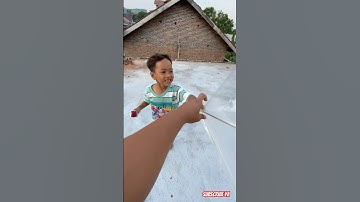 Tuan faruq pengen dibikinin tali goci #shorts #layangan #minivlog