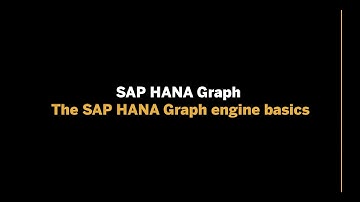 SAP HANA Graph - The SAP HANA Graph engine basics