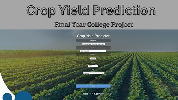 Crop Yield Prediction based on Indian Agriculture using Machine Learning | Deep Learning | Python