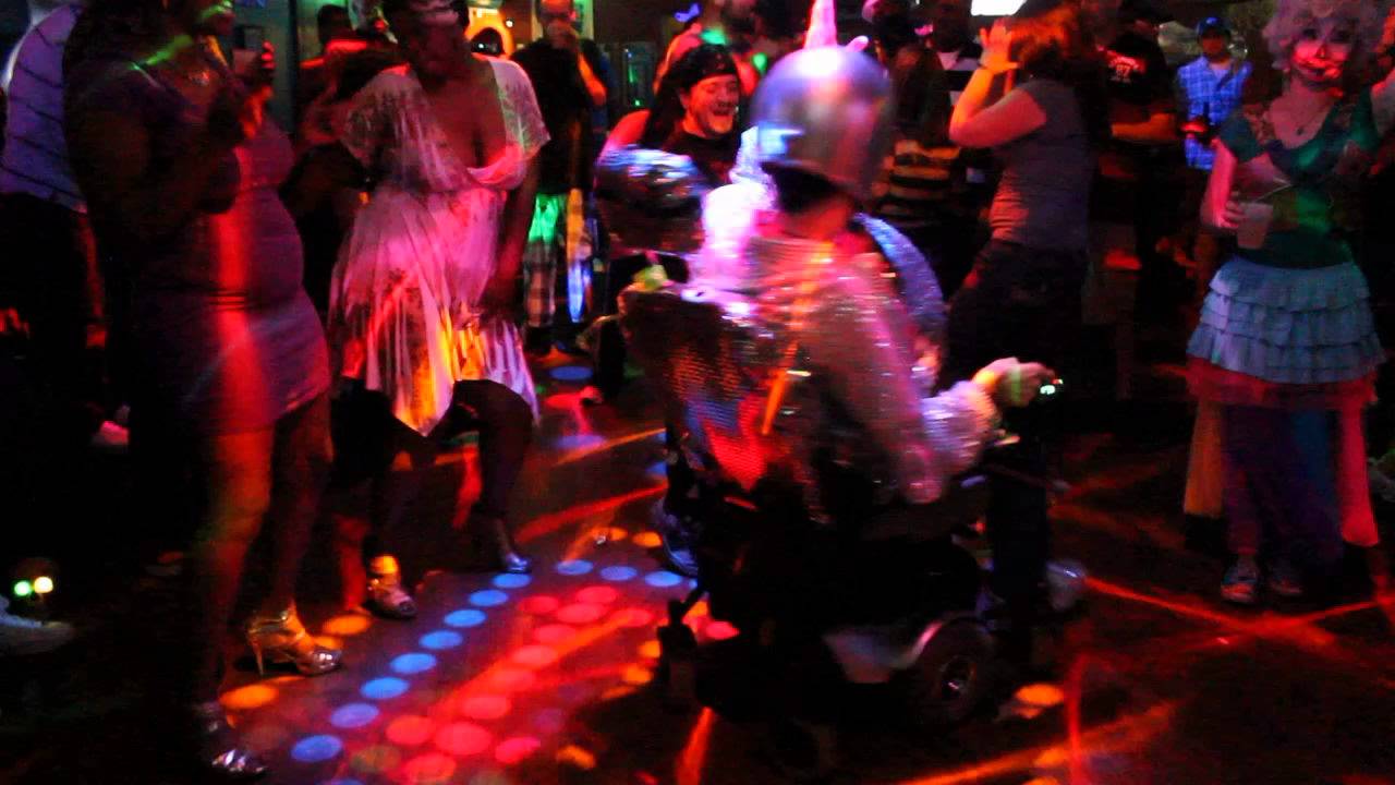 Mike's Custom Made Disco Ball Wheel Chair YouTube