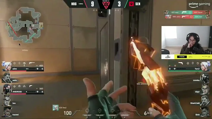 Kyedae reacts to tenZ clutch with sheriff