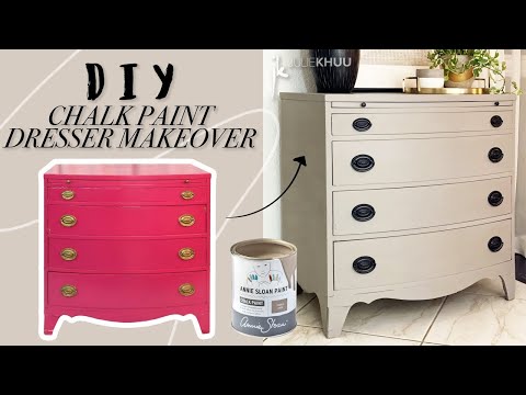 DIY FURNITURE FLIP | Easy Way to Repaint Furniture | Julie Khuu thumbnail