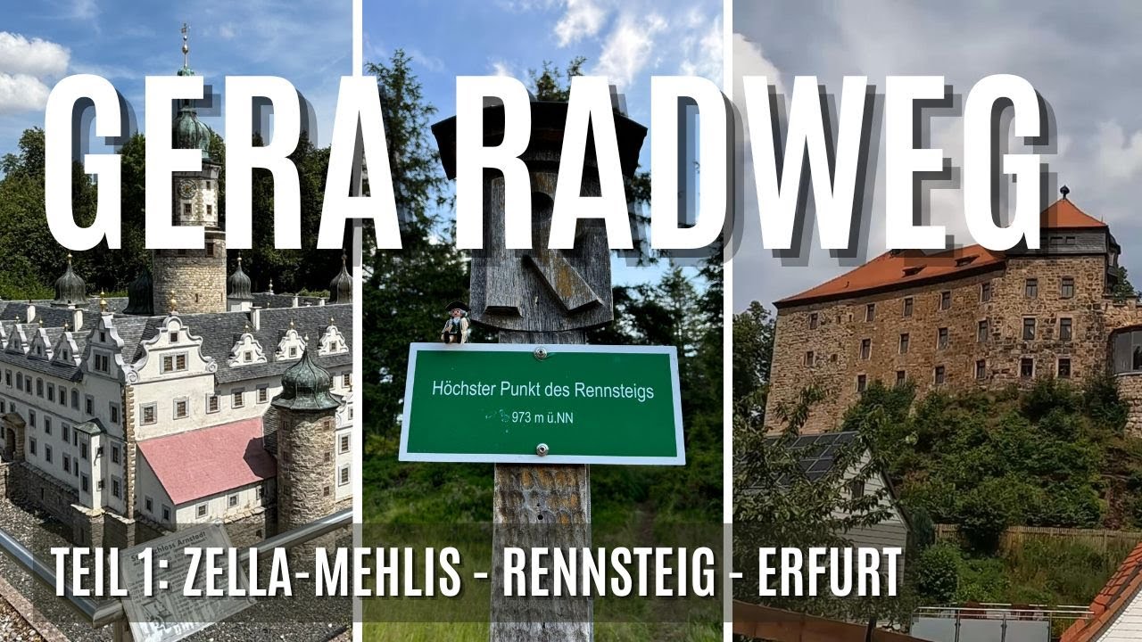 🚴🏻‍♀️Geraradweg #1 Besuch im Knast, Traumhafte Aussichten, auf glatten Wegen bergab