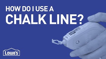 How Do I Use A Chalk Line? | DIY Basics