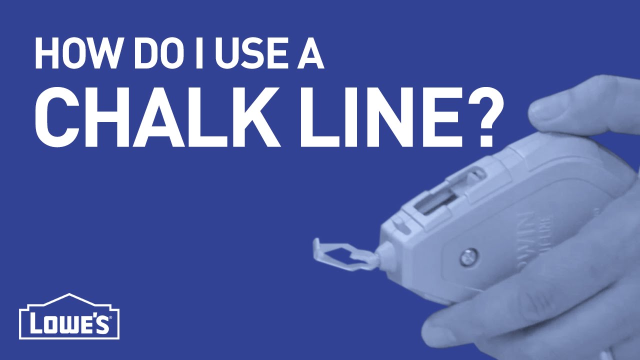 How Do I Use A Chalk Line? DIY Basics YouTube