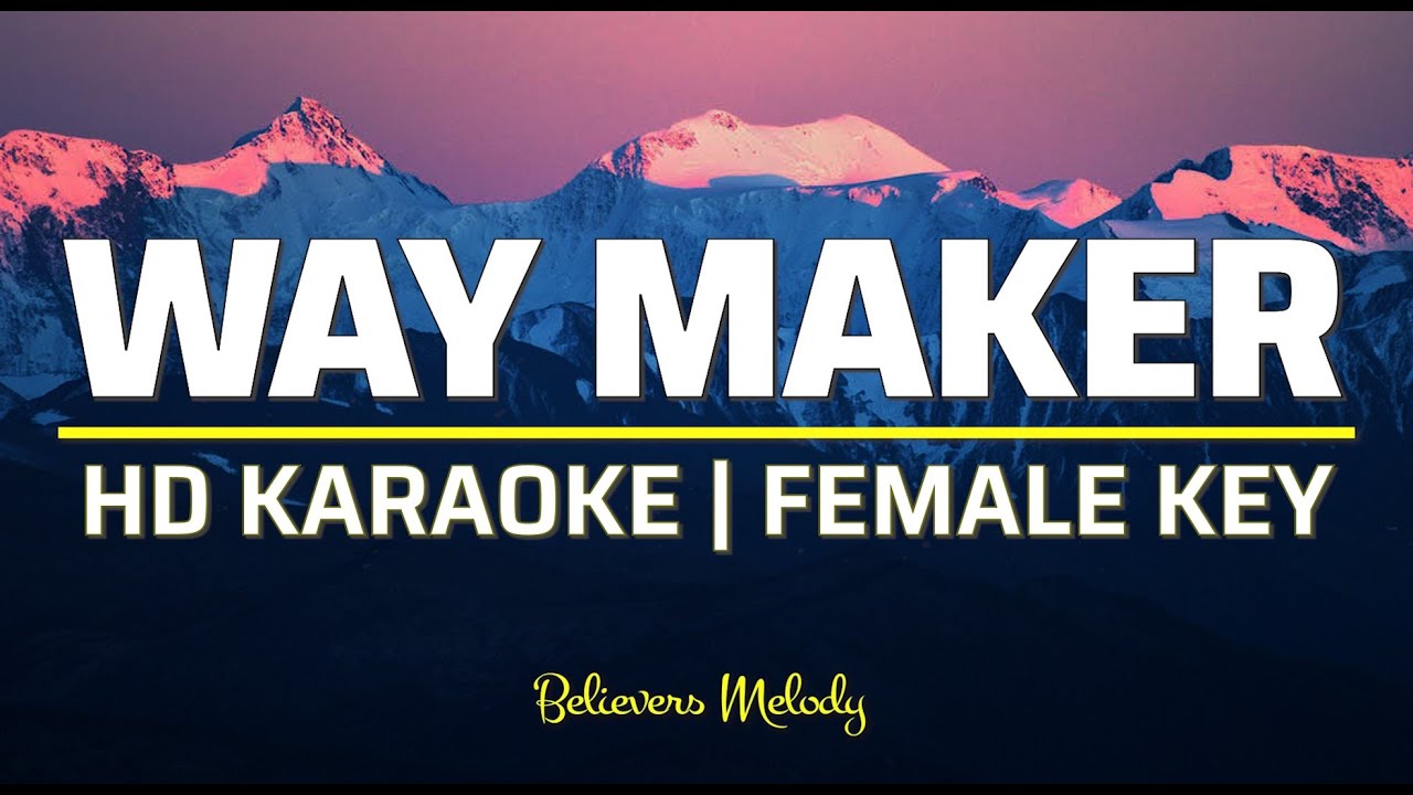 WAY MAKER | Karaoke - Female Key