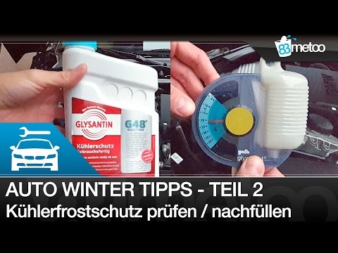 Auto Winter Tipps 2 Frostschutz Kühlflüssigkeit messen prüfen -  Kühlflüssigkeit prüfen und auffüllen - YouTube