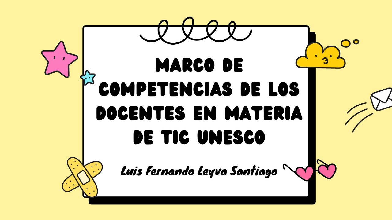 Marco de competencias de los docentes en materia de TIC UNESCO - YouTube