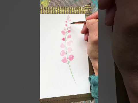 How To Paint Easy Watercolor Snapdragon Flowers For Beginners