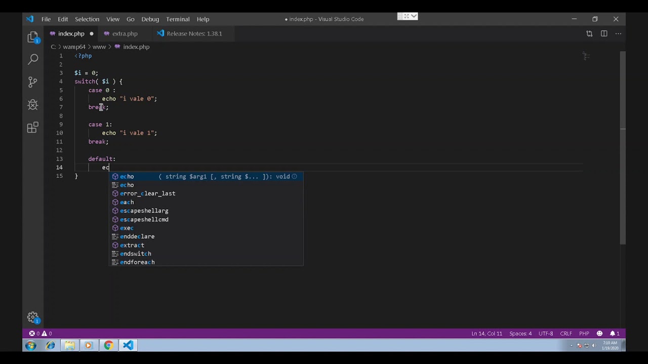 SWITCH NO PHP CURSO DE PHP YouTube