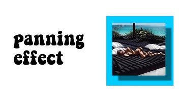 panning effect ; ccp tutorials