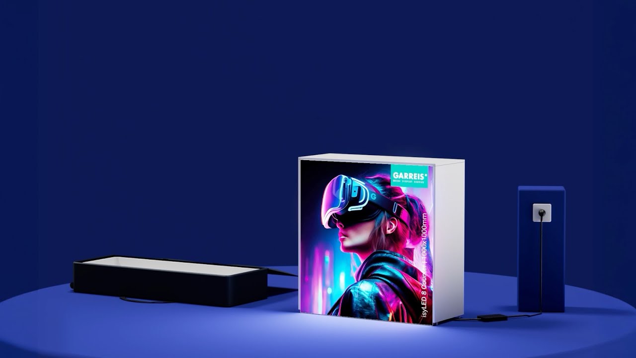 LED-Messetheke – blitzschneller Aufbau mit Wow-Effekt