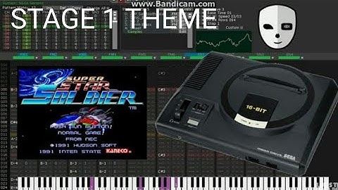 [Deflemask] Super Star Soldier Stage 1 MegaDrive Remix (Into the Super Battle)