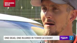 Worker killed when wall falls inside water tower