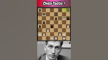 Brilliant Chess Tactic! Learn and Play Chess Like Bobby Fischer🗿🔥♟️        (Double Attack Tactic)