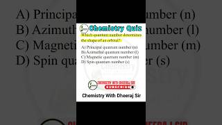 Which Quantum Number Determines Orbital Shape? | Class 11 Chemistry | NEET #shorts