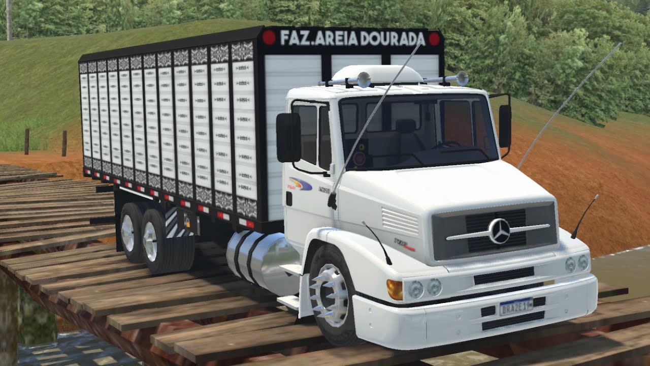 MB 1620 BOIADEIRO no TRANSPORTE do GADO. Global Truck Online   
