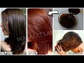 Dye hair naturally in a shiny brown color from the first use effective