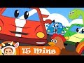 The Race Car Song And More | 15+ Mins Compilation | BabyMoo songs for Kids