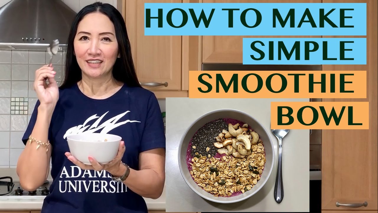 EASY BREAKFAST SMOOTHIE BOWL PERFECT MENU FOR CAFES WITH BREAKFAST OR