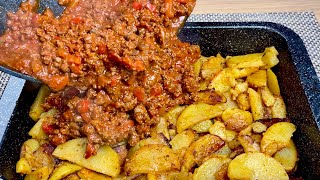 Картофель и мясной фарш❗️ Невероятно вкусный и простой рецепт ужина.
