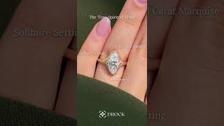 Boho Vibes with This Lab Grown Marquise Diamond Ring 💍#drock #marquisediamondring #drockdiamond