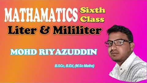 T SAT Vidya live || 6th Class Maths Urdu Medium|| BASIC KNOWLEDGE || LITER & Milli Liter||
