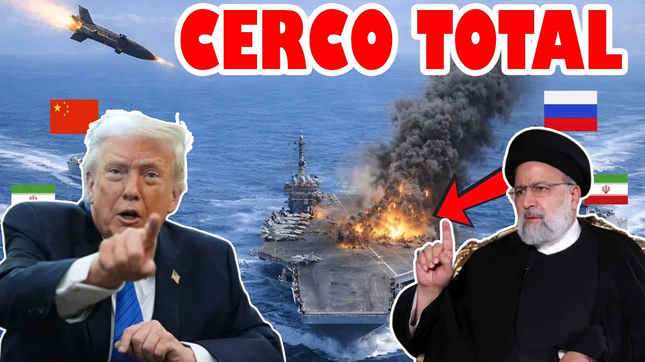 Porta-aviões dos EUA Cercados — Irã, Rússia e China se Aproximam