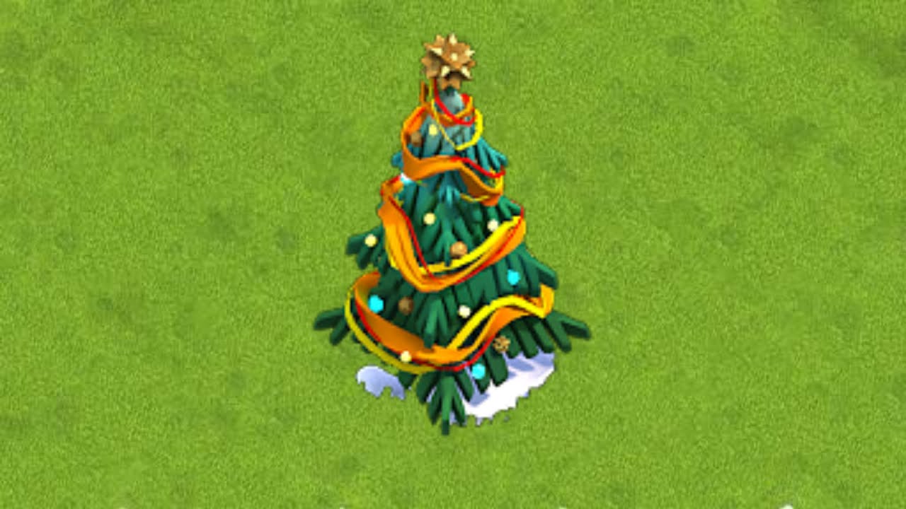 Removing 2020 X-Mas Tree (2020 Christmas Tree Obstacle) - Clash of Clans