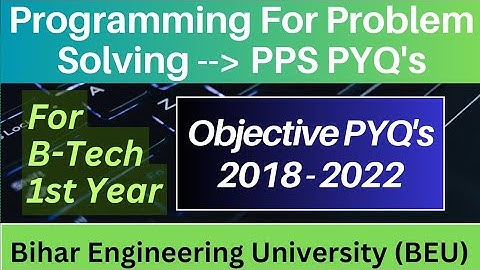 PPS Objective PYQ