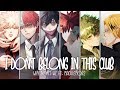 ❖ Nightcore ❖ ⟿ I don't belong in this club [Switching Vocals]