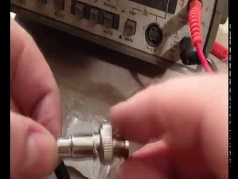 installing BNC connectors - YouTube