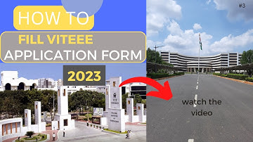 How to fill the application form of VITEEE 2023 | Step by Step Process| VIT| #vituniversity| English