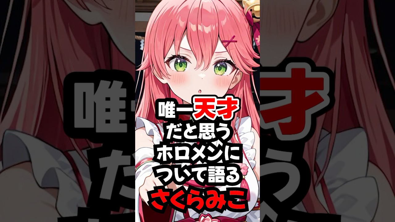 唯一天才だと思うホロメンについて語るさくらみこ【ホロライブ/ホロライブ切り抜き】 #vtuber #ホロライブ切り抜き #hololive