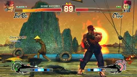 Ultra Street Fighter IV battle: Evil Ryu vs C. Vip