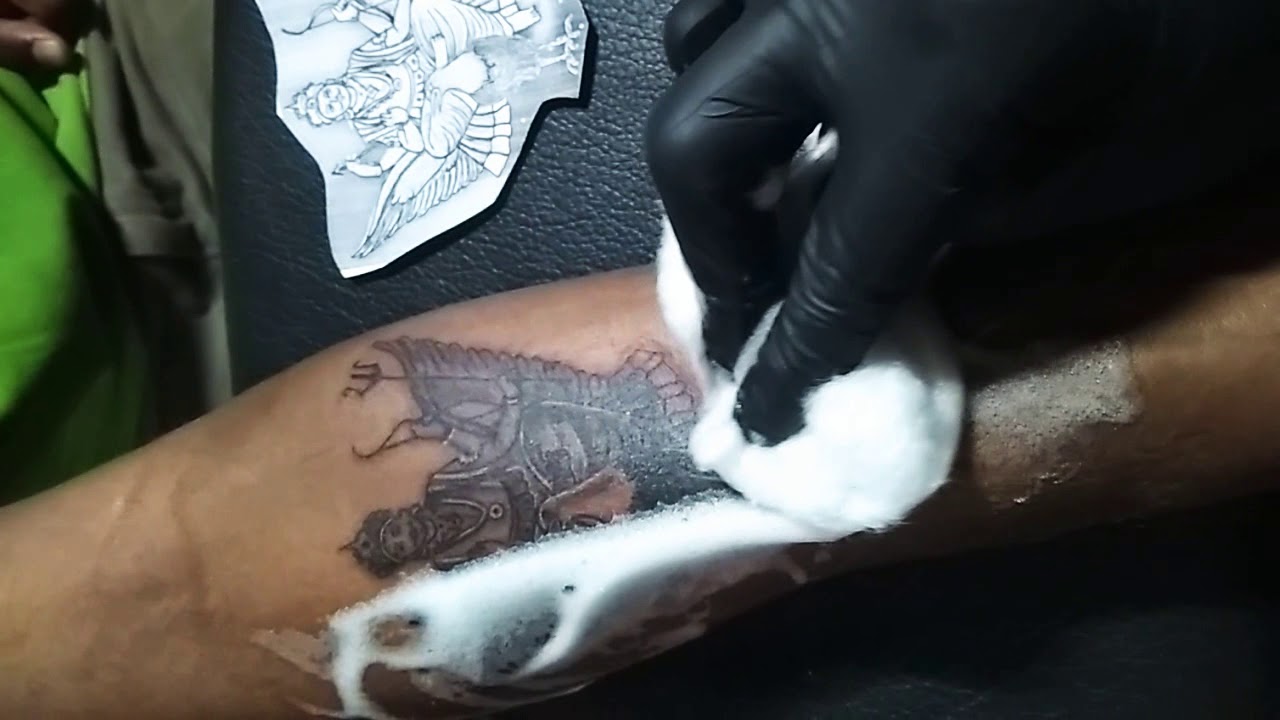 Lord Shani Dev Tattoo Time Lapse Youtube