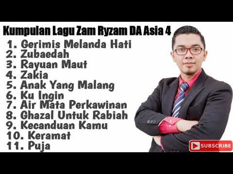 Kumpulan Lagu Zam Ryzam DA Asia 4 Part 1