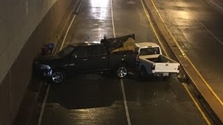 Shots fired following crash in Norfolk; 1 person in custody
