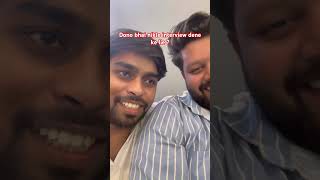 Dono bhai nikle interview dene ke liye 🥲 | pratham vlog