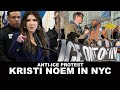 Kristi Noem in New York City - ANTI-ICE PROTEST