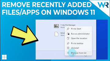How to remove recently added apps in the Start menu on Windows 11