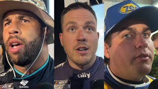 Bubba Wallace, Alex Bowman, Noah Gragson React to Night-Ending Wreck Early at Daytona