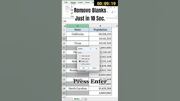 Remove Blank Cells in 10 Seconds : Excel Shortcut Challenge!