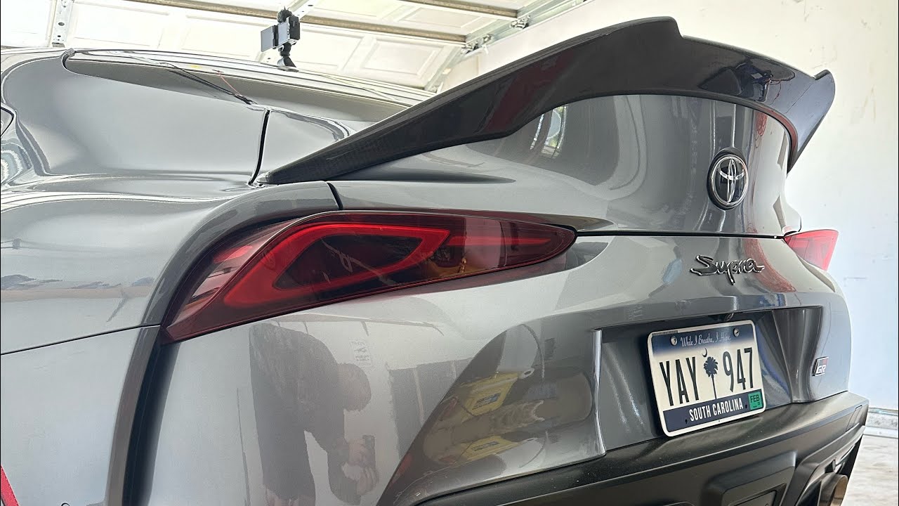 A90 Shop Carbon Fiber Duckbill Install MK5 Supra