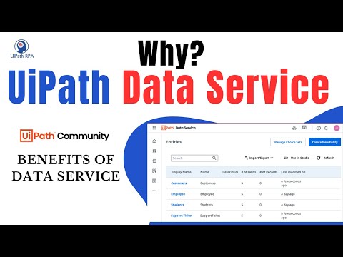 Why UiPath #DataService | #UiPathRPA #UiPath
