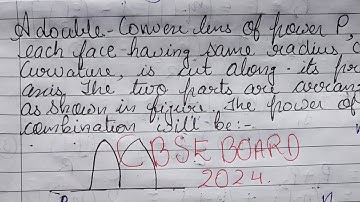 a double convexlensof power P each face having same radius cut along