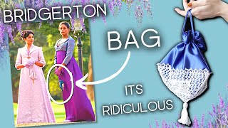 Knitting & Sewing a Bridgerton Ridiculous Reticule || What secrets can you hide in your purse?